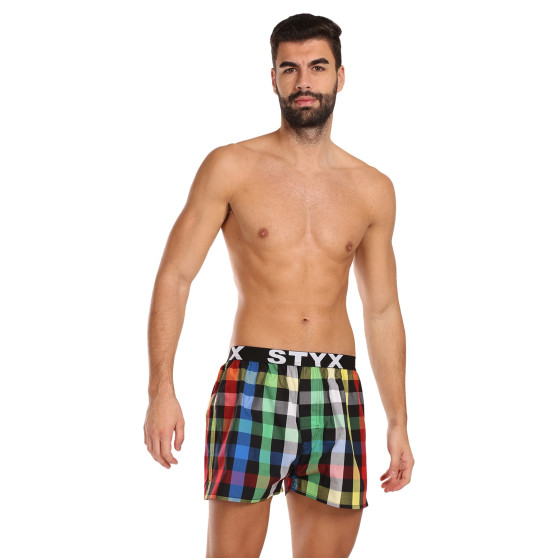 Calzones de hombre Styx elástico deportivo multicolor (B1012)