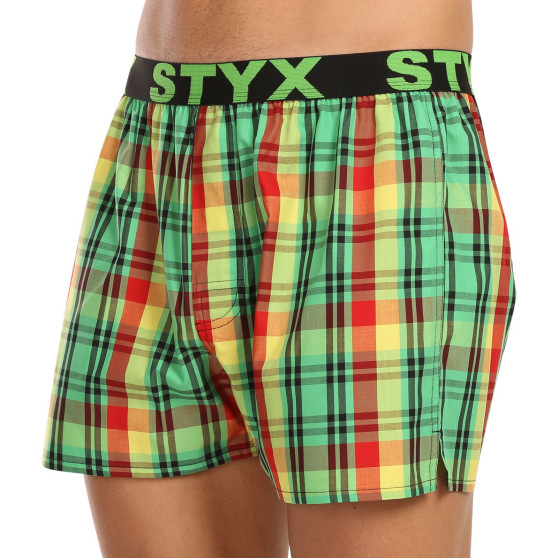 Calzones de hombre Styx elástico deportivo multicolor (B1018)