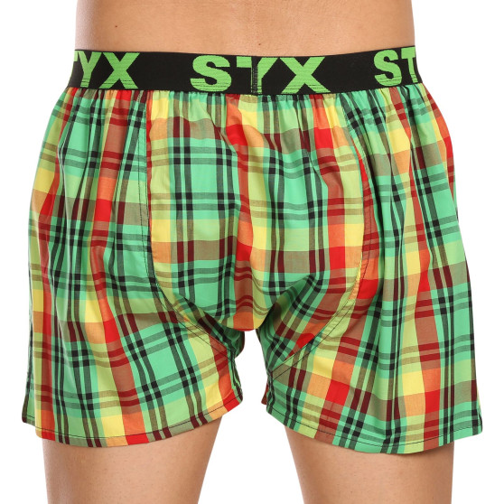 Calzones de hombre Styx elástico deportivo multicolor (B1018)