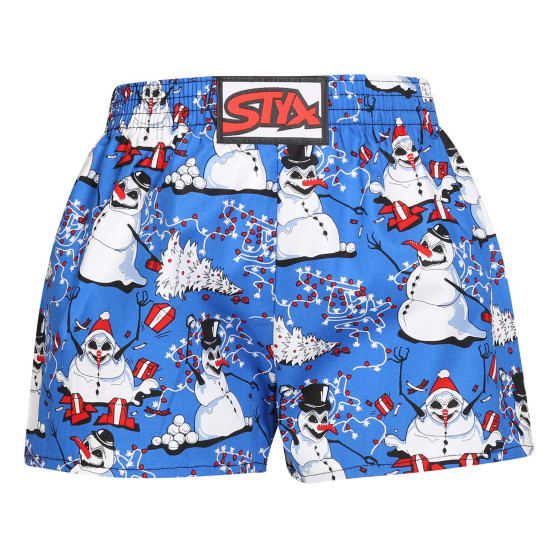 Pantalones cortos para niños Styx art goma clásica christmas snowmen (J1751)