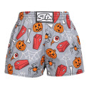 Pantalones cortos para niños Styx art goma clásica Halloween coffin (J1752)