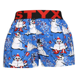 Pantalones cortos para niños Styx art sports rubber christmas snowmen (BJ1751)