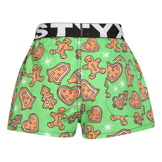 Niños pantalones cortos Styx arte deportes goma navidad pan de jengibre (BJ1753)