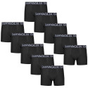 10PACK Boxers para hombre Gianvaglia negro (023)