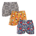 3PACK short hombre Styx art goma clásica sobredimensionado multicolor (3E14564)