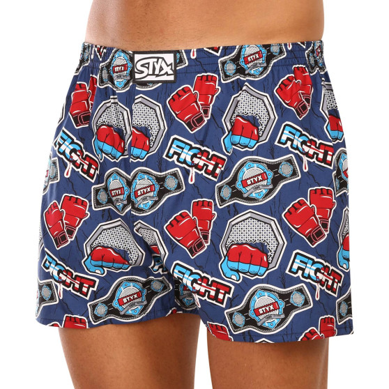 3PACK short hombre Styx art goma clásica sobredimensionado multicolor (3E14564)