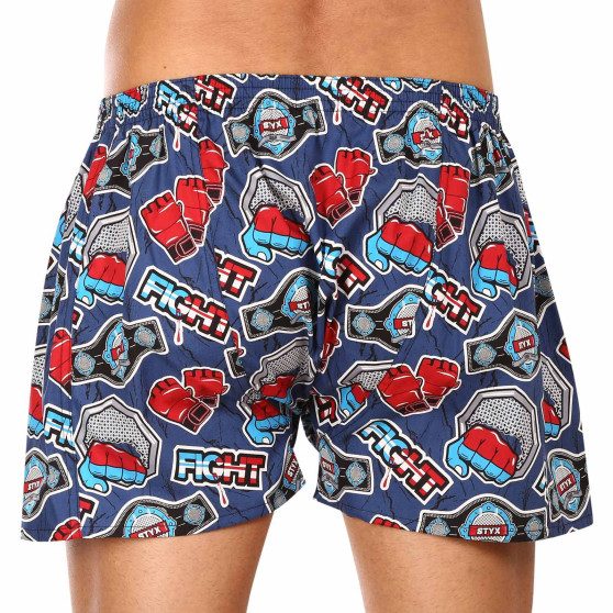 3PACK short hombre Styx art goma clásica sobredimensionado multicolor (3E14564)