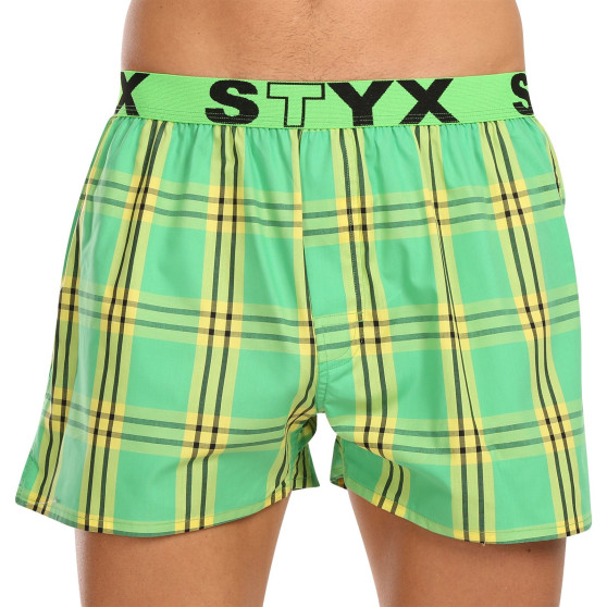 3PACK Calzones de hombre Styx deportivo elástico multicolor (3B11123)