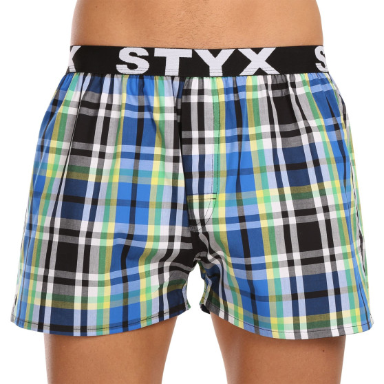 5PACK Calzones de hombre Styx deportivo elástico multicolor (5B1167890)