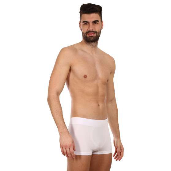 Boxers para hombre Gino bambú sin costuras blanco (53005)