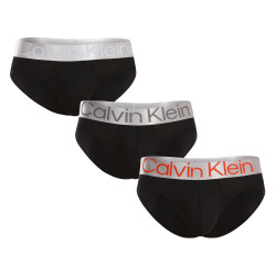 3PACK calzoncillos para hombre Calvin Klein negro (NB3129A-GTB)