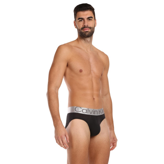 3PACK calzoncillos para hombre Calvin Klein negro (NB3129A-GTB)