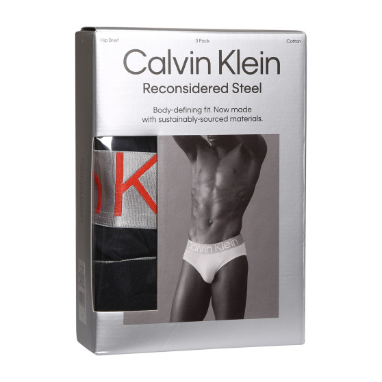 3PACK calzoncillos para hombre Calvin Klein negro (NB3129A-GTB)