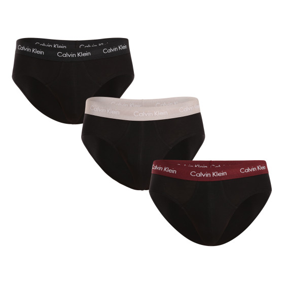 3PACK calzoncillos para hombre Calvin Klein negro (U2661G-H54)