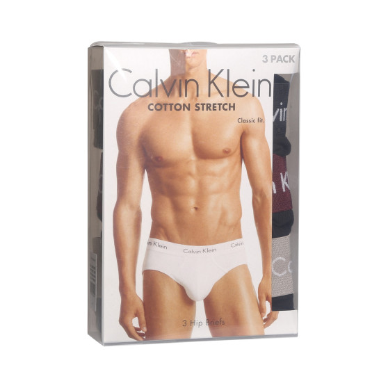 3PACK calzoncillos para hombre Calvin Klein negro (U2661G-H54)