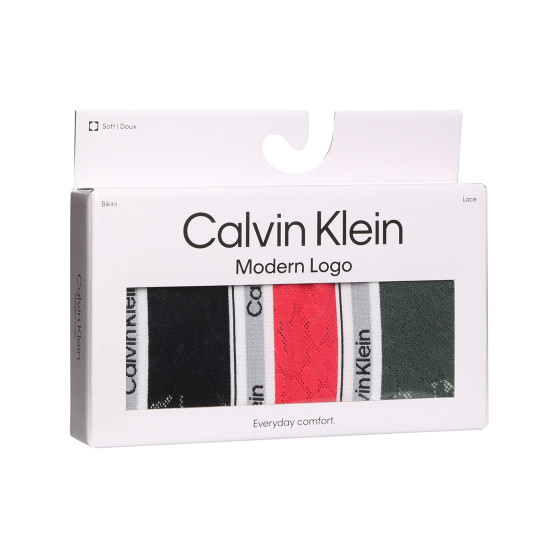 3PACK bragas de mujer Calvin Klein multicolor (QD5069E-GP6)