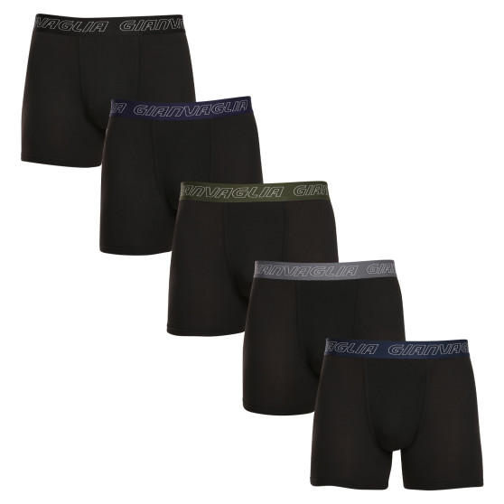 5PACK Boxers para hombre Gianvaglia negro (GVG-5014)