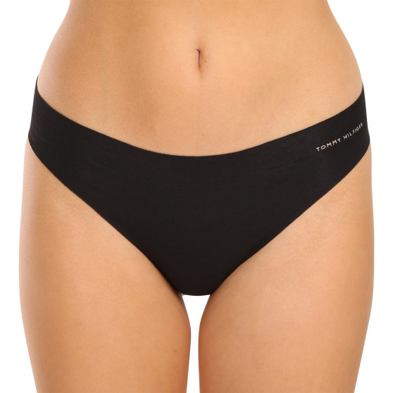 3PACK braguitas brasileñas de mujer Tommy Hilfiger sin costuras negro (UW0UW03871 0SJ)