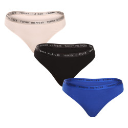 3PACK tanga de mujer Tommy Hilfiger multicolor (UW0UW04889 0R1)