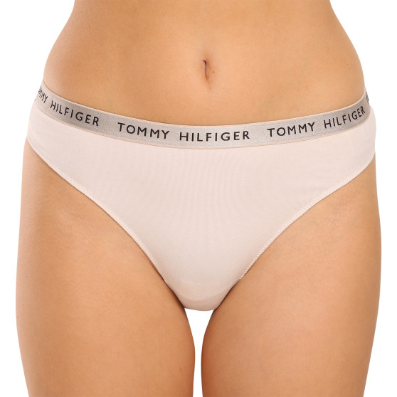 3PACK tanga de mujer Tommy Hilfiger multicolor (UW0UW04889 0R1)