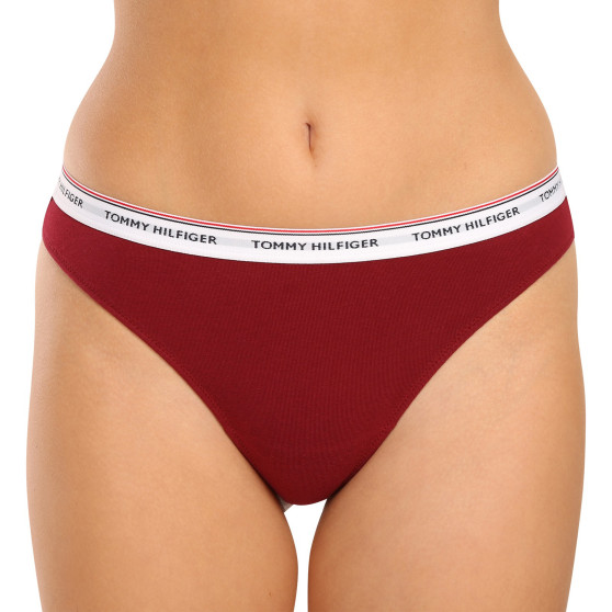 3PACK tanga de mujer Tommy Hilfiger multicolor (UW0UW04894 0R3)