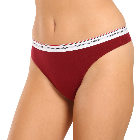 3PACK tanga de mujer Tommy Hilfiger multicolor (UW0UW04894 0R3)