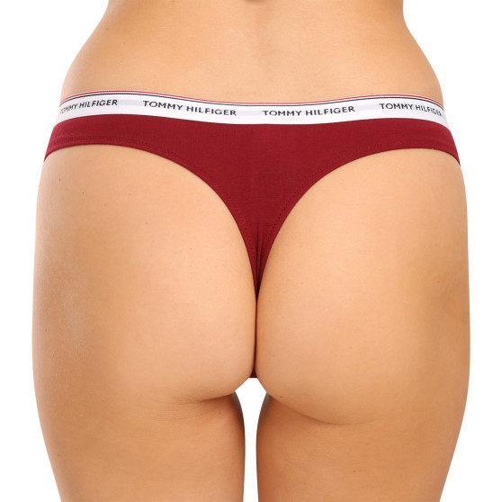 3PACK tanga de mujer Tommy Hilfiger multicolor (UW0UW04894 0R3)