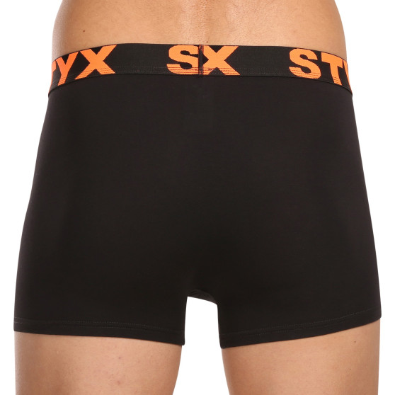 10PACK Boxers para hombre Styx goma deportiva negro (10G9601)