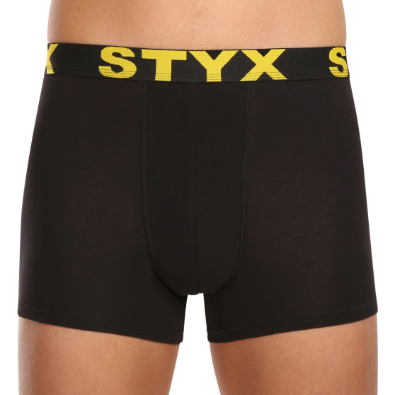 10PACK Boxers para hombre Styx goma deportiva negro (10G9601)