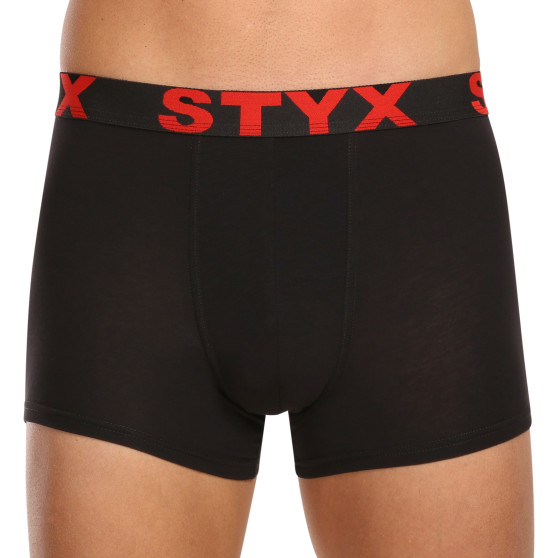 10PACK Boxers para hombre Styx goma deportiva negro (10G9601)