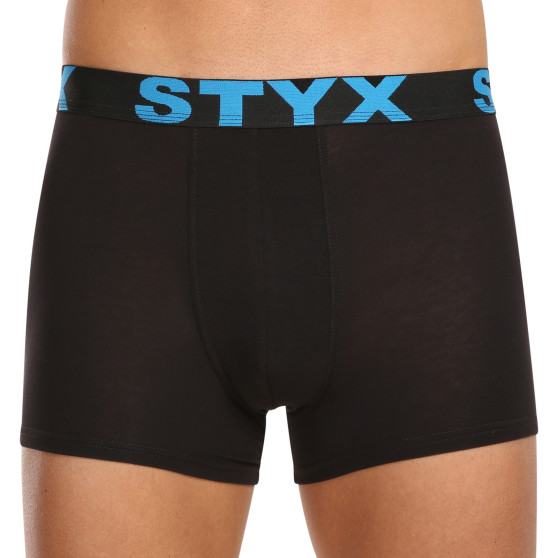 10PACK Boxers para hombre Styx goma deportiva negro (10G9601)