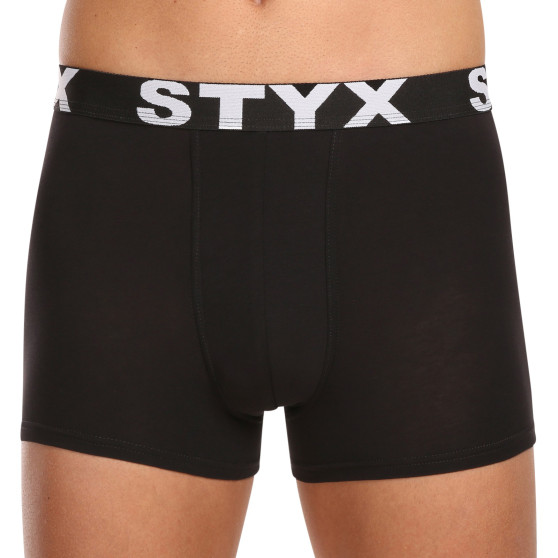 10PACK Boxers para hombre Styx goma deportiva negro (10G9601)