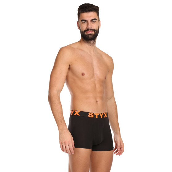 10PACK Boxers para hombre Styx goma deportiva negro (10G9601)