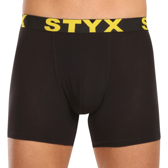 10PACK Boxers para hombre Styx long sport elastic negro (10U9601)