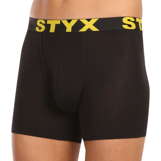 10PACK Boxers para hombre Styx long sport elastic negro (10U9601)