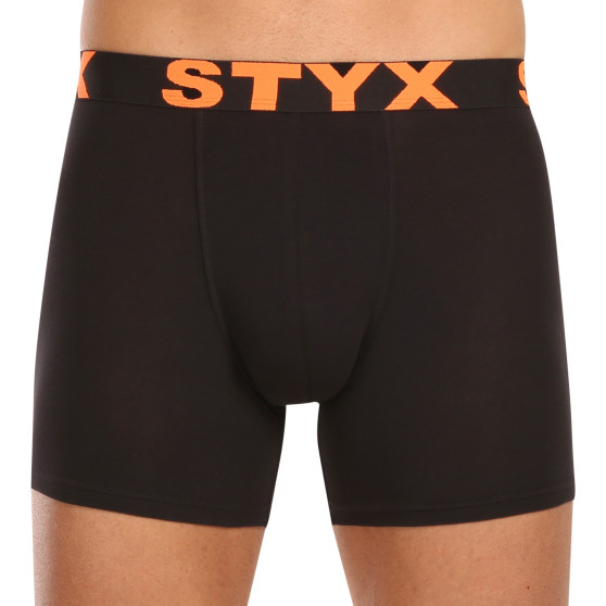 10PACK Boxers para hombre Styx long sport elastic negro (10U9601)