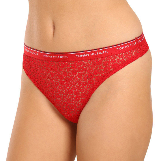 3PACK tanga de mujer Tommy Hilfiger multicolor (UW0UW04896 0X0)