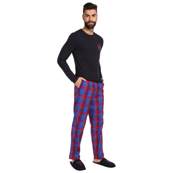 Pijama de hombre Tommy Hilfiger con zapatillas multicolor en caja de regalo (UM0UM02989 0G5)