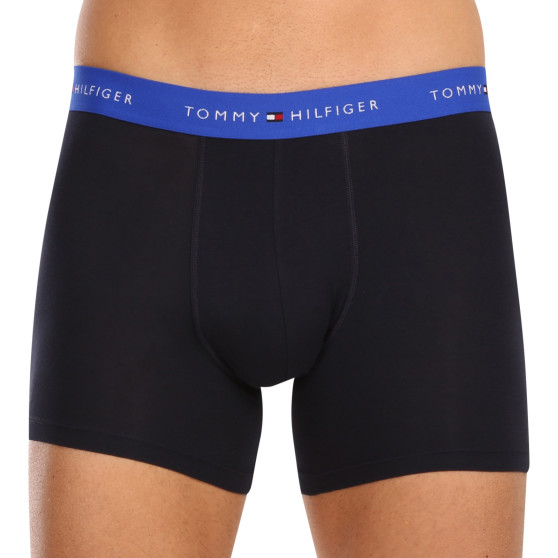 3PACK Boxers para hombre Tommy Hilfiger azul oscuro (UM0UM02765 0RW)