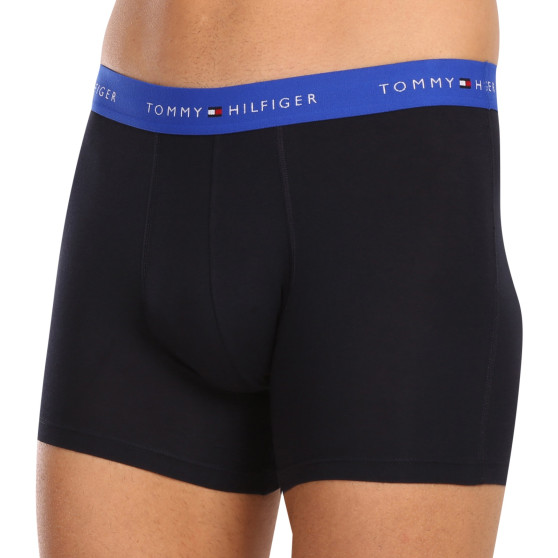 3PACK Boxers para hombre Tommy Hilfiger azul oscuro (UM0UM02765 0RW)