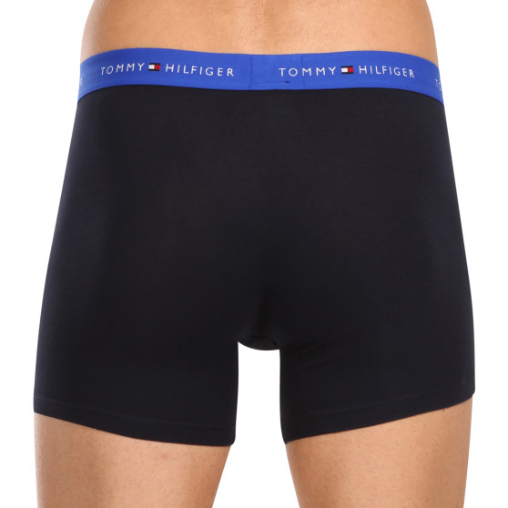 3PACK Boxers para hombre Tommy Hilfiger azul oscuro (UM0UM02765 0RW)