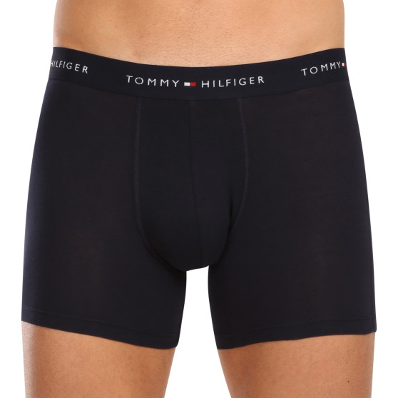 3PACK Boxers para hombre Tommy Hilfiger azul oscuro (UM0UM02765 0RW)