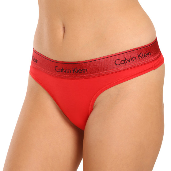 Braguitas brasileñas de mujer Calvin Klein rojo (QF7452E-XAT)