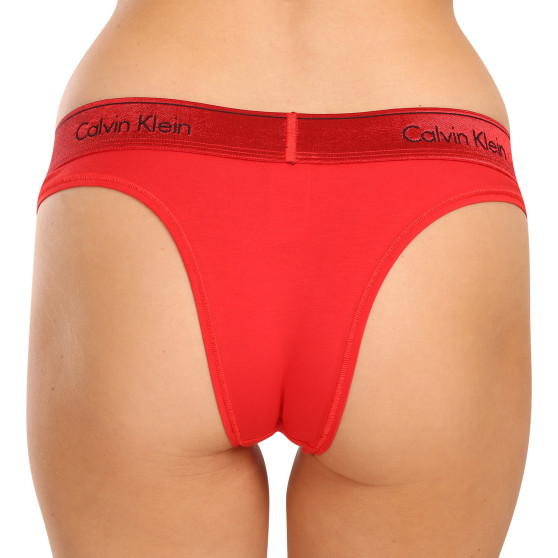 Braguitas brasileñas de mujer Calvin Klein rojo (QF7452E-XAT)