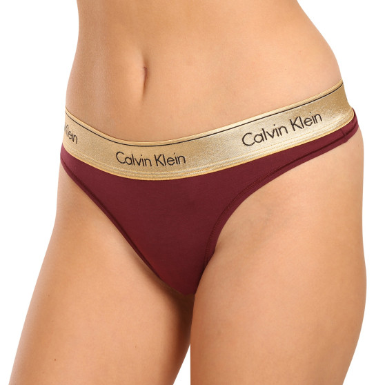 Tanga de mujer Calvin Klein rojo (QF7449E-GEX)