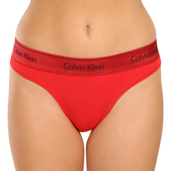 Tanga de mujer Calvin Klein rojo (QF7449E-XAT)