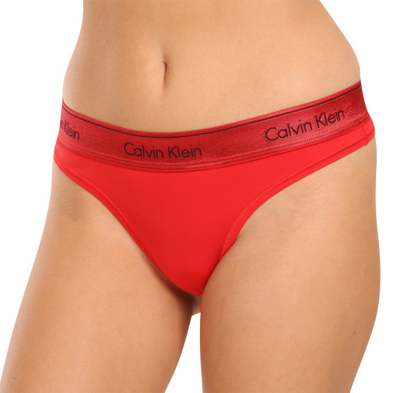 Tanga de mujer Calvin Klein rojo (QF7449E-XAT)