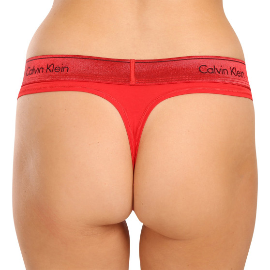 Tanga de mujer Calvin Klein rojo (QF7449E-XAT)