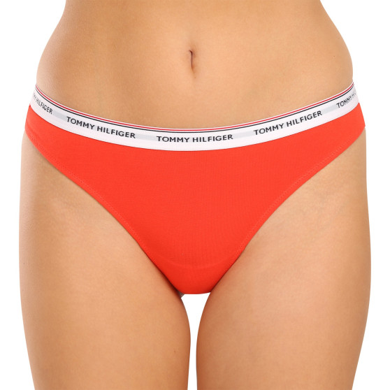 3PACK tanga de mujer Tommy Hilfiger multicolor (UW0UW04894 0V7)