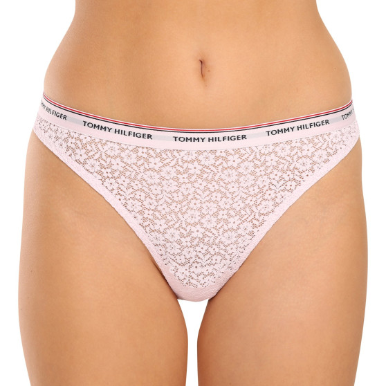 3PACK tanga de mujer Tommy Hilfiger multicolor (UW0UW04896 0SK)